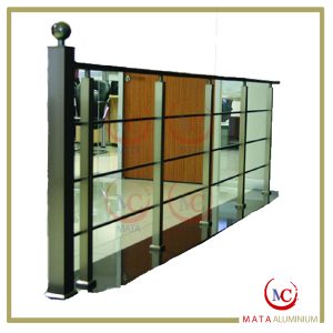 نرده راه پله مربعی