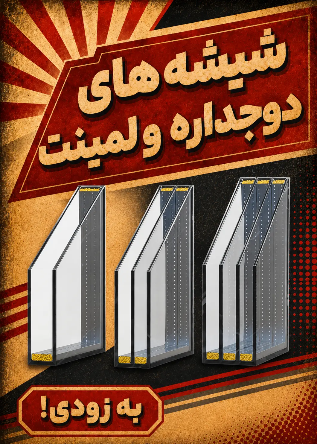 شیشه دوجداره و لمینت