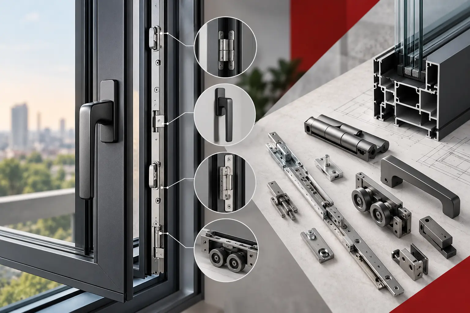یراقآلات پنجره آلومینیومی چه اهمیتی دارند؟